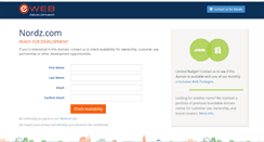Desktop Screenshot of nordz.com